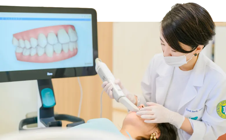 歯型を採らずに楽々スキャン